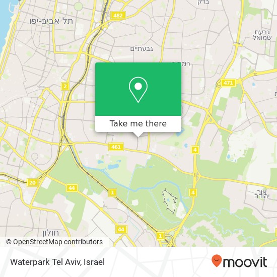 Waterpark Tel Aviv map