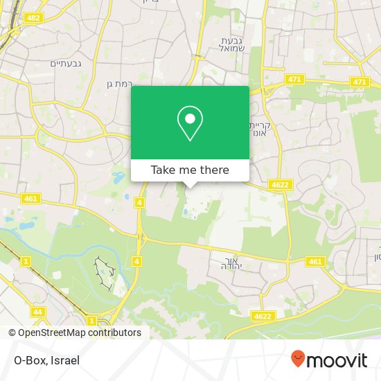 O-Box, רמת גן, תל אביב, 52000 map