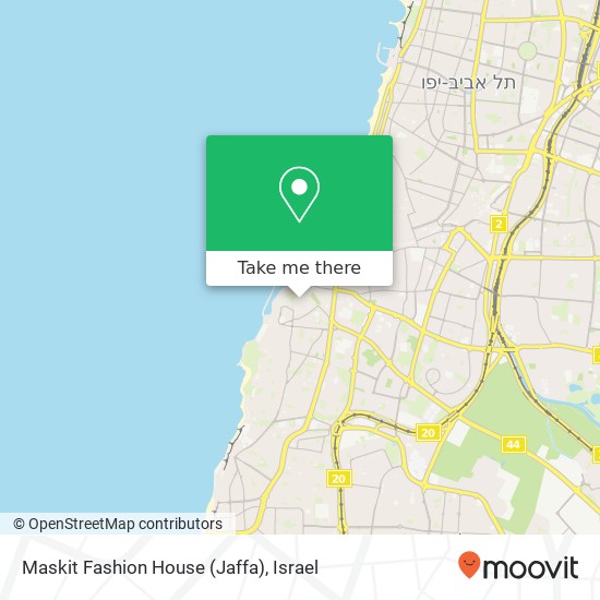 Maskit Fashion House (Jaffa), רבקה ושלמה אבולעפיה יפו העתיקה, נמל יפו, תל אביב-יפו, 60000 map