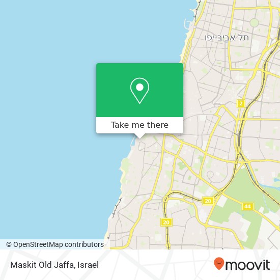 Карта Maskit Old Jaffa, מזל דגים 2 יפו העתיקה, נמל יפו, תל אביב-יפו, 60000