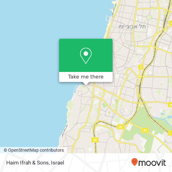 Карта Haim Ifrah & Sons, רוסלאן יפו העתיקה, נמל יפו, תל אביב-יפו, 60000