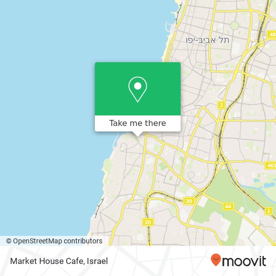 Market House Cafe, רבי פנחס בן יאיר צפון יפו, תל אביב-יפו, 68026 map