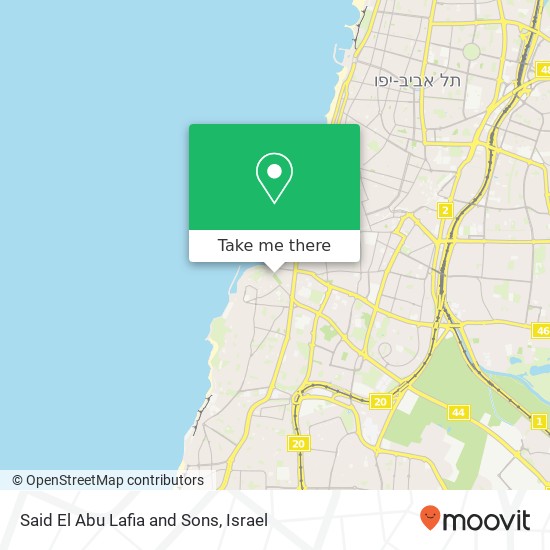 Карта Said El Abu Lafia and Sons, יפת 7 צפון יפו, תל אביב-יפו, 68028