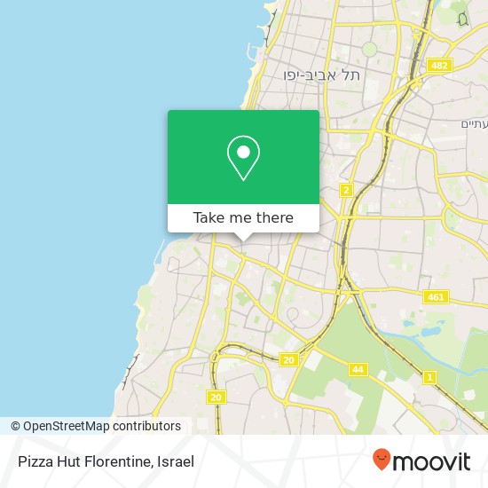 Pizza Hut Florentine, דרך שלמה פלורנטין, תל אביב-יפו, 60000 map