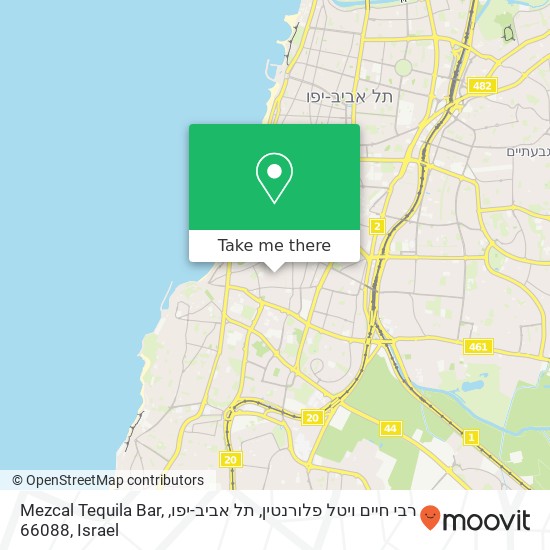 Mezcal Tequila Bar, רבי חיים ויטל פלורנטין, תל אביב-יפו, 66088 map