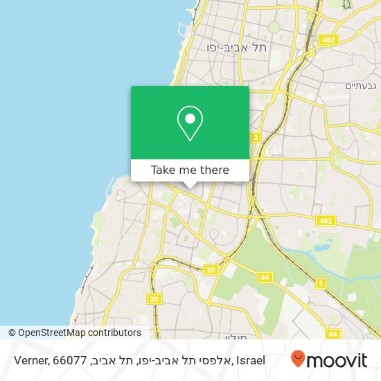 Verner, אלפסי תל אביב-יפו, תל אביב, 66077 map