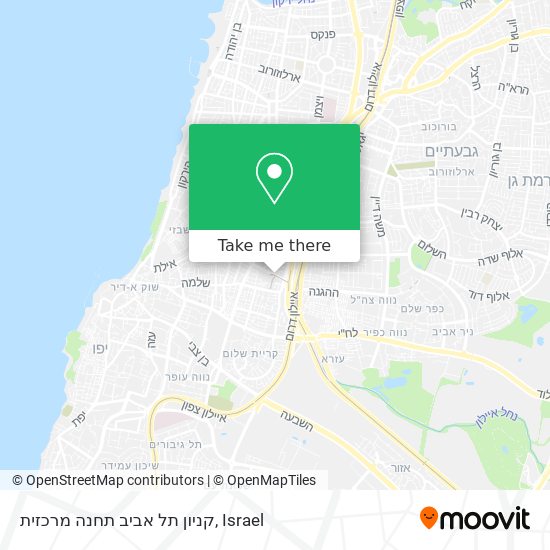 Карта קניון תל אביב תחנה מרכזית