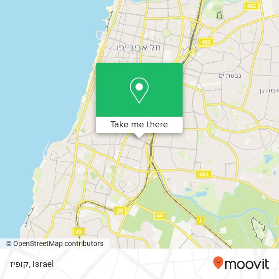 Карта קופיז, לוינסקי תל אביב-יפו, תל אביב, 66052
