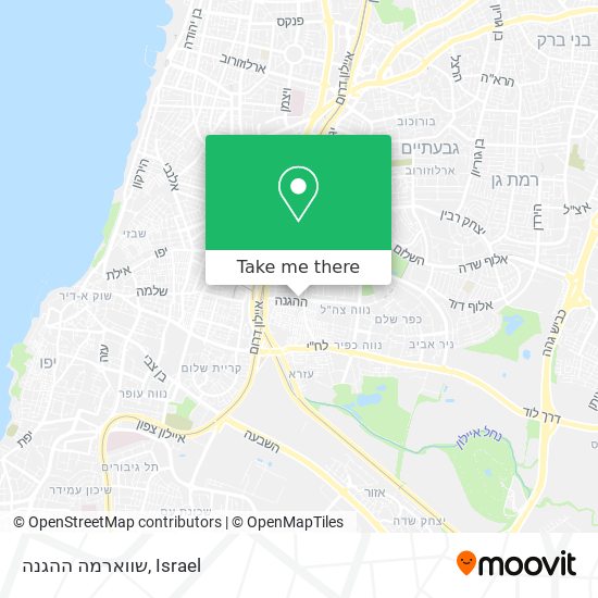 שווארמה ההגנה map