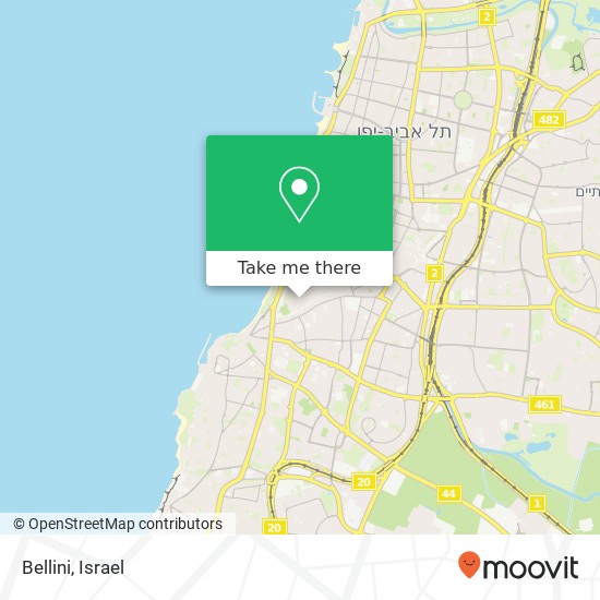 Карта Bellini, יחיאלי נווה צדק, תל אביב-יפו, 65149