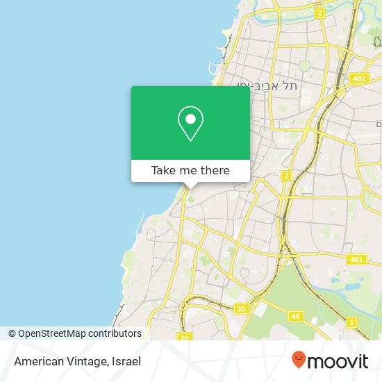 American Vintage, תל אביב-יפו, תל אביב, 60000 map