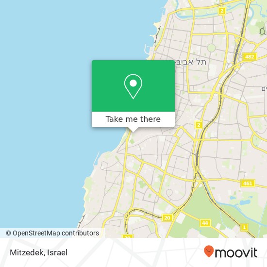 Карта Mitzedek, ברנט נווה צדק, תל אביב-יפו, 65159