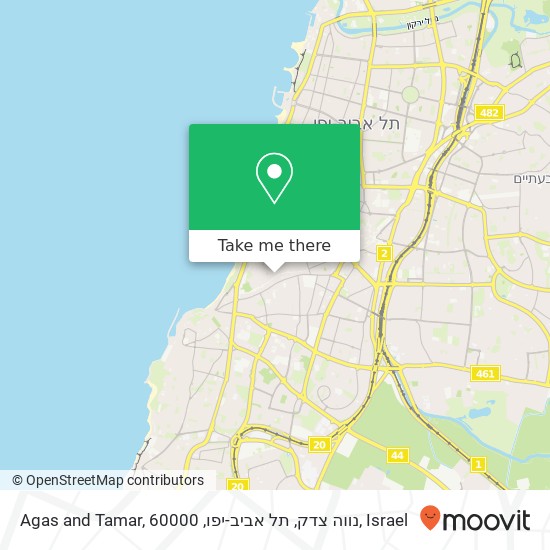 Карта Agas and Tamar, נווה צדק, תל אביב-יפו, 60000
