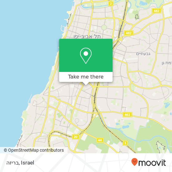 Карта בריזה, יסוד המעלה תל אביב-יפו, תל אביב, 66055
