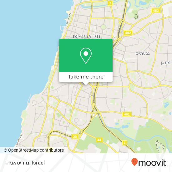 Карта מוריטאניה, בני ברק תל אביב-יפו, תל אביב, 60000