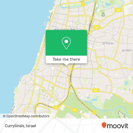 Curryliina's, בני ברק נווה שאנן, תל אביב-יפו, 66024 map