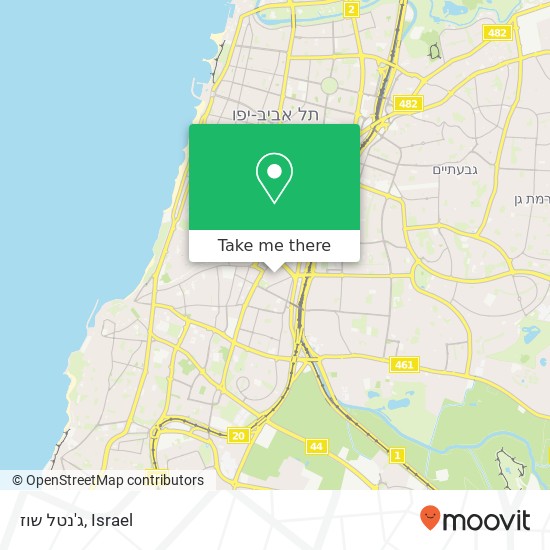 Карта ג'נטל שוז, בני ברק תל אביב-יפו, תל אביב, 60000