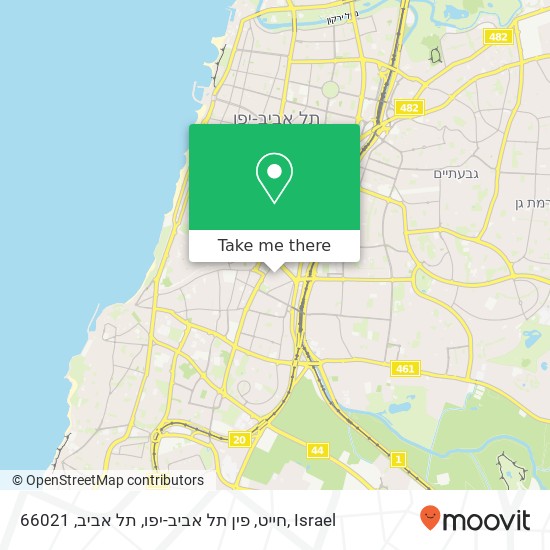 Карта חייט, פין תל אביב-יפו, תל אביב, 66021