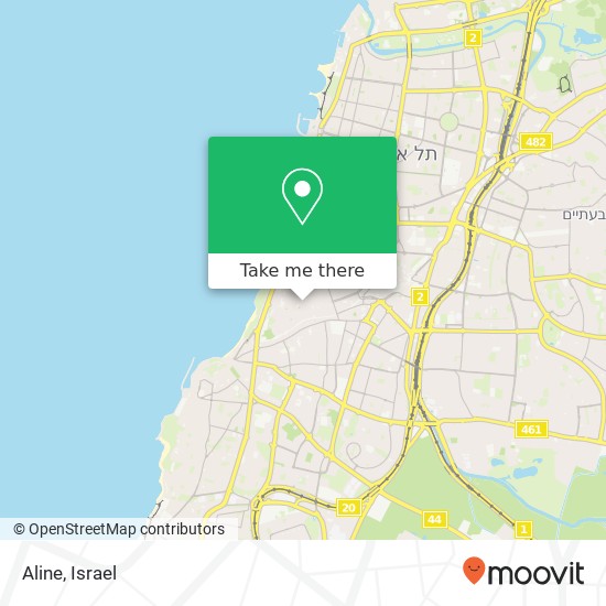 Aline, שלום שבזי תל אביב-יפו, תל אביב, 60000 map