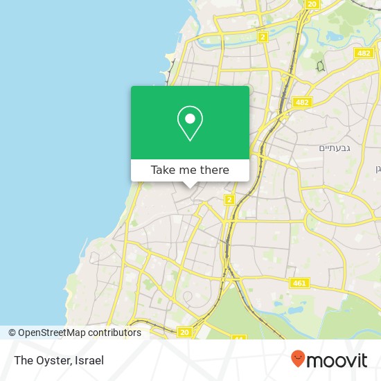 The Oyster, נחמני 26 לב תל אביב, תל אביב-יפו, 67132 map