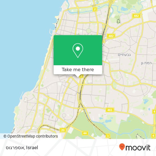 Карта אספרגוס, ריב"ל תל אביב-יפו, תל אביב, 67778