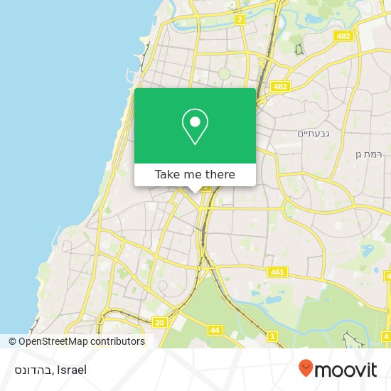 Карта בהדונס, יד חרוצים תל אביב-יפו, תל אביב, 67778