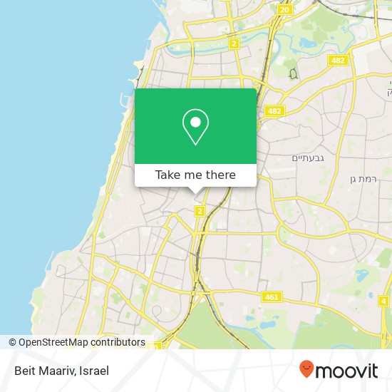 Карта Beit Maariv