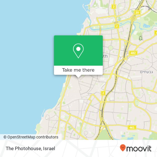 Карта The Photohouse, טשרניחובסקי 5 לב תל אביב, תל אביב-יפו, 67132