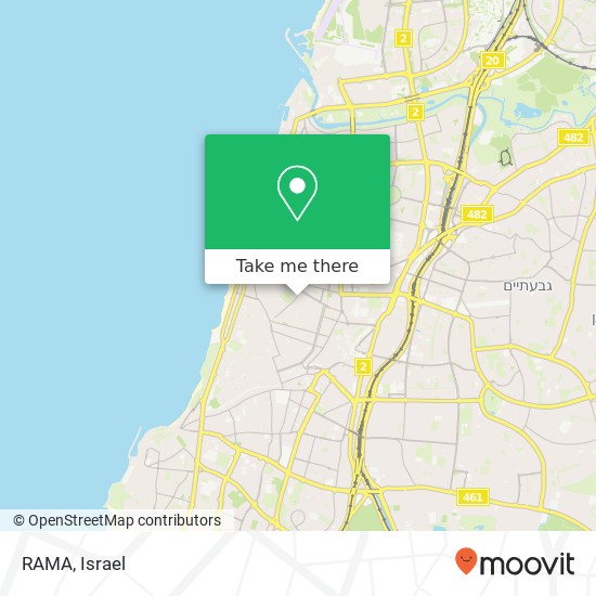 RAMA, המלך ג'ורג' 38 לב תל אביב, תל אביב-יפו, 67132 map