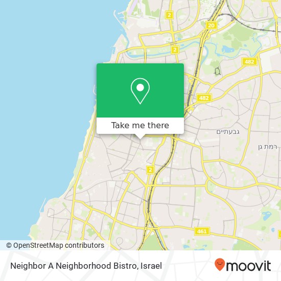 Neighbor A Neighborhood Bistro, אבן גבירול גני שרונה, תל אביב-יפו, 64077 map