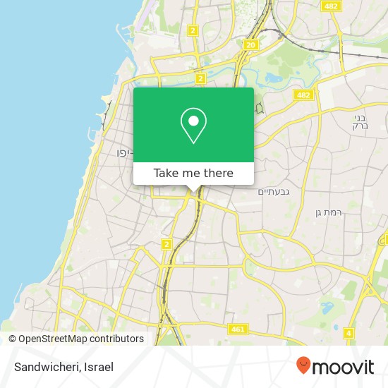 Карта Sandwicheri, מונטיפיורי, תל אביב-יפו, 60000