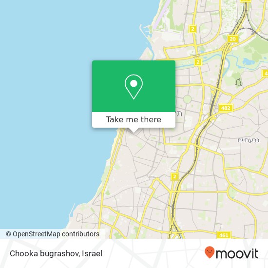 Карта Chooka bugrashov, דר' חיים בוגרשוב הצפון הישן-האזור הדרומי, תל אביב-יפו, 63145