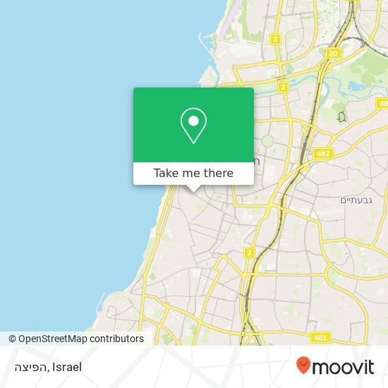 Карта הפיצה, דר' חיים בוגרשוב תל אביב-יפו, תל אביב, 60000
