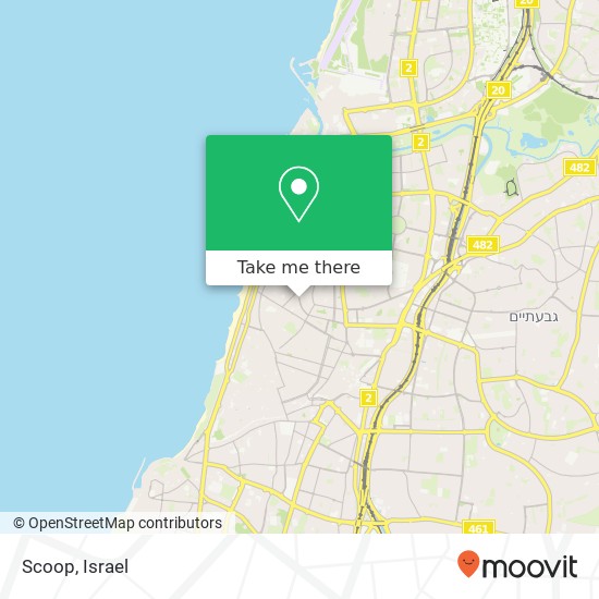 Scoop, מאיר דיזנגוף תל אביב-יפו, תל אביב, 64332 map