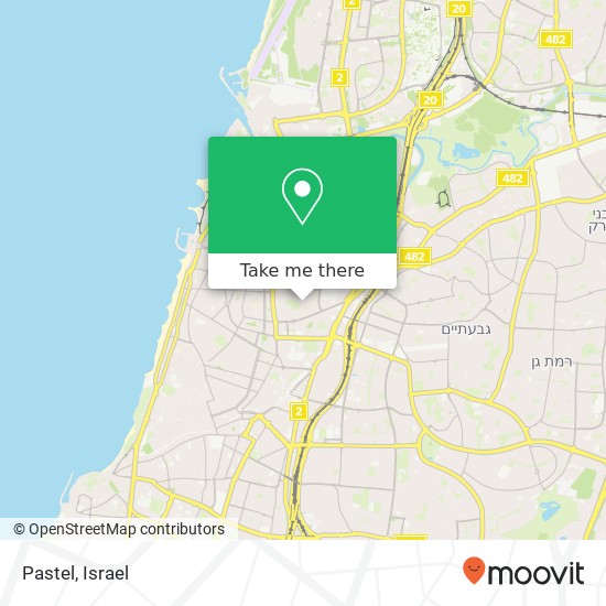 Pastel, ברקוביץ הצפון החדש-האזור הדרומי, תל אביב-יפו, 64238 map