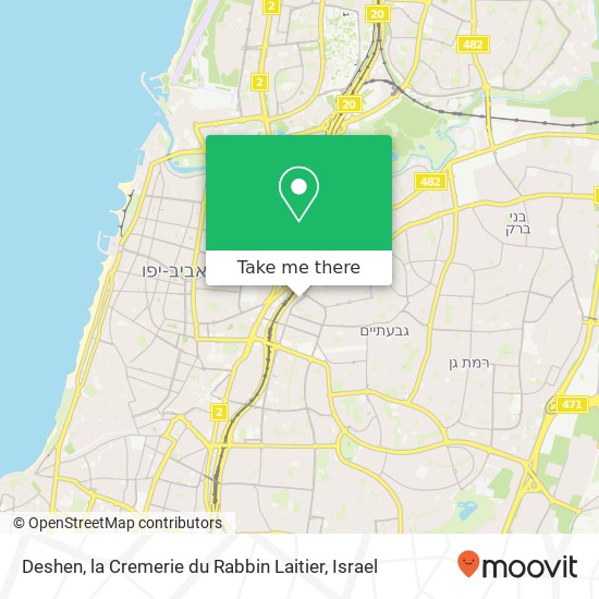Deshen, la Cremerie du Rabbin Laitier, יגאל אלון 161 נחלת יצחק, תל אביב-יפו, 67443 map