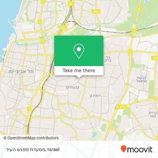 מסעדת מפגש העיר, ביאליק רמת גן, תל אביב, 52451 map