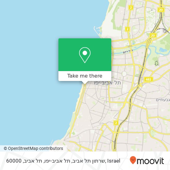 Карта שרתון תל אביב, תל אביב-יפו, תל אביב, 60000