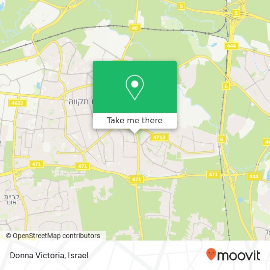 Карта Donna Victoria, פתח תקווה, פתח תקווה, 49000