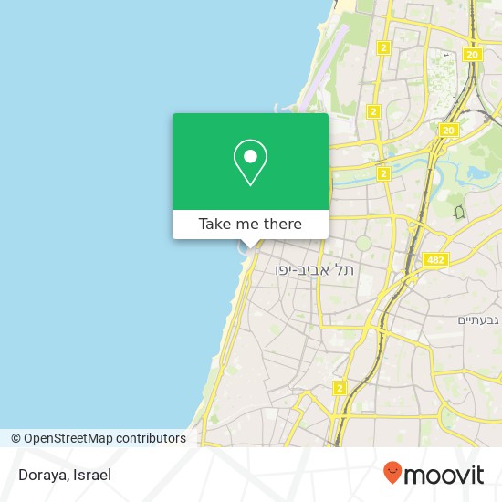 Doraya, הצפון הישן-האזור הצפוני, תל אביב-יפו, 62597 map