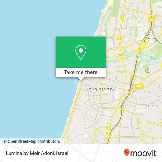 Lumina by Meir Adoni, טיילת שלמה להט הצפון הישן-האזור הצפוני, תל אביב-יפו, 62597 map