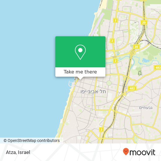 Atza, הלפרין הצפון הישן-האזור הצפוני, תל אביב-יפו, 63404 map