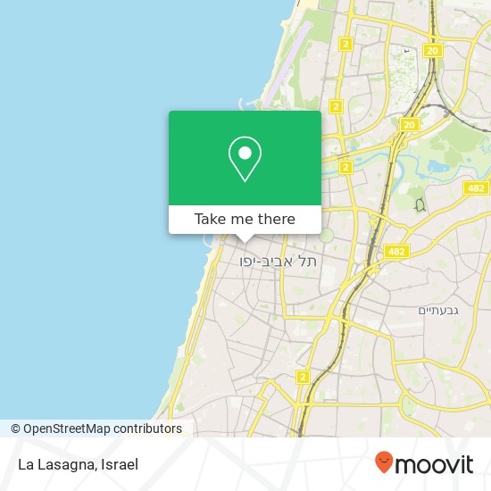 La Lasagna, מאיר דיזנגוף הצפון הישן-האזור הצפוני, תל אביב-יפו, 63462 map