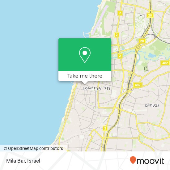 Mila Bar, מאיר דיזנגוף הצפון הישן-האזור הדרומי, תל אביב-יפו, 63461 map