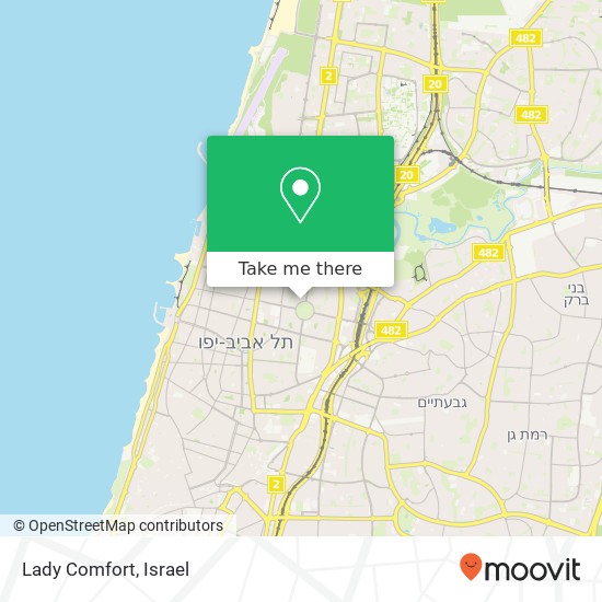 Карта Lady Comfort, ה' באייר תל אביב-יפו, תל אביב, 62198