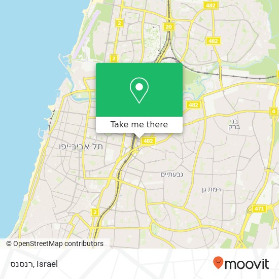 Карта רנסנס, שוהם רמת גן, תל אביב, 52521