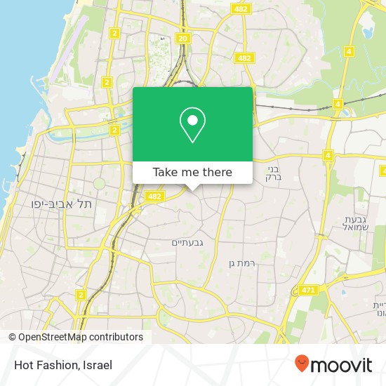 Hot Fashion, ביאליק רמת גן, תל אביב, 52441 map