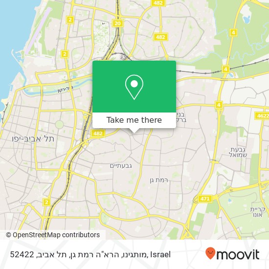 מותגינו, הרא"ה רמת גן, תל אביב, 52422 map