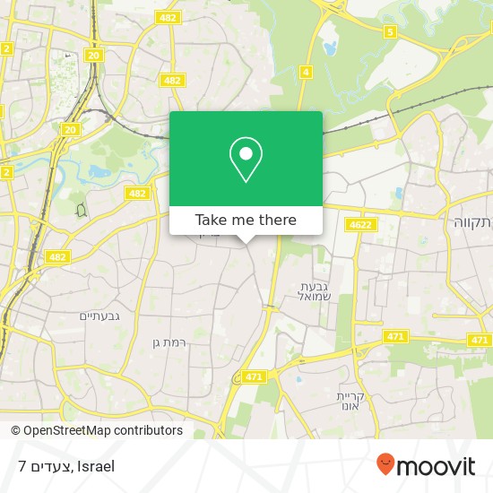 7 צעדים, אהרונוביץ ראובן בני ברק, תל אביב, 51543 map