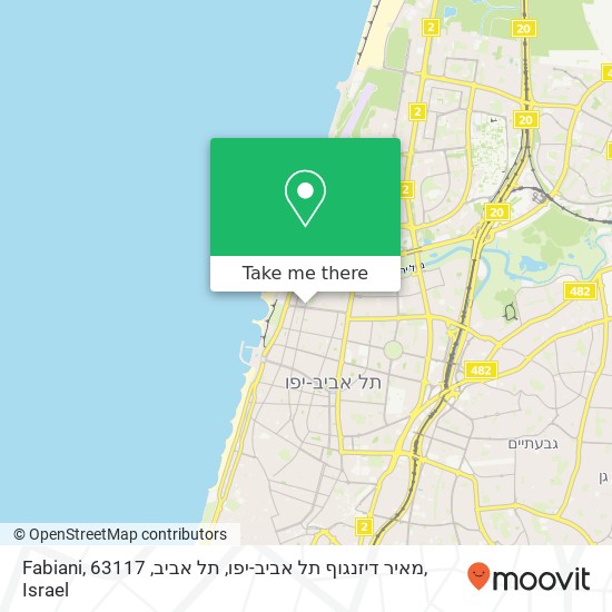 Fabiani, מאיר דיזנגוף תל אביב-יפו, תל אביב, 63117 map